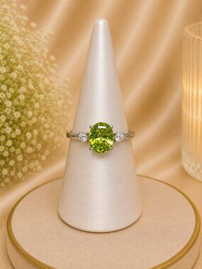 RYZE PARTY Core Line Green Apple CZ on Sterling Silver Size 9